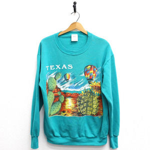 Vintage Texas Desert Landscape Sweatshirt Large